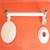 63071 ALL DIR. SHOWER SET ALMOND IVORY/CHROME