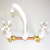 65302 BASIN SET WHITE/GOLD