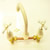 65306 BASIN SET ALMOND IVORY/GOLD