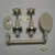 65344 SHOWER SET ALMOND IVORY/CHROME