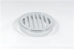 63985 100mm FL GRATE ROUND TO PVC C/P